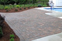 Paver swimming pool patio